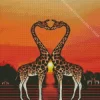 Giraffe Romance Diamond Painting