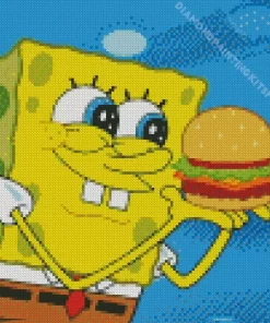 Krabby Patties Diamond Painting