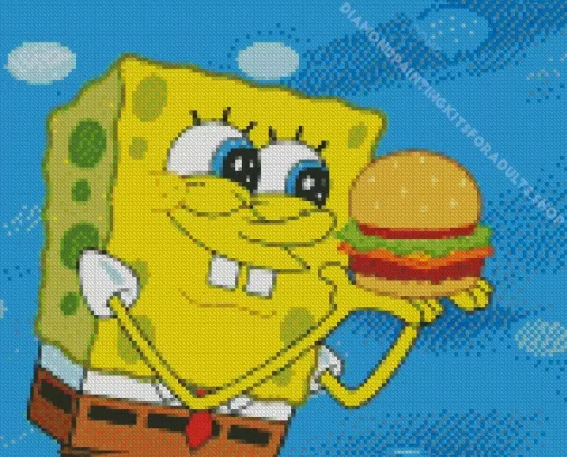 Krabby Patties Diamond Painting