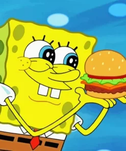 Krabby Patties Diamond Painting