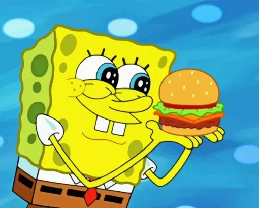 Krabby Patties Diamond Painting