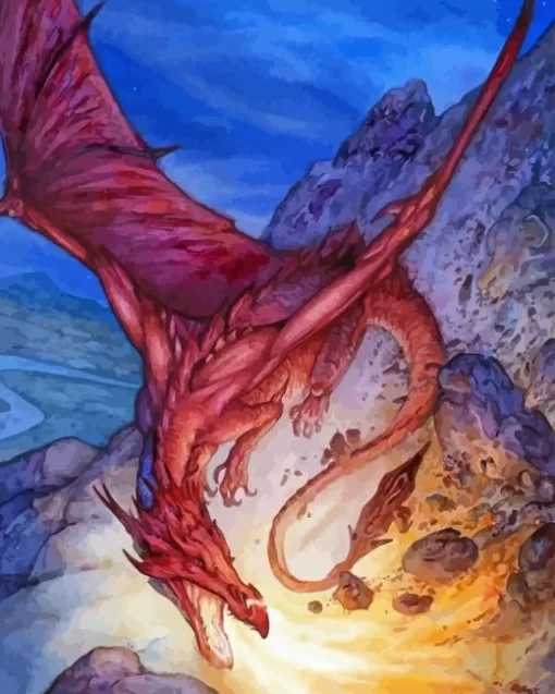 LOTR Smaug Dragon Diamond Painting