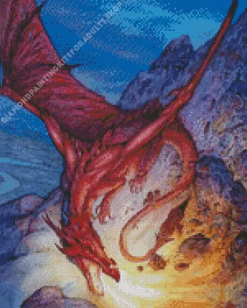 LOTR Smaug Dragon Diamond Painting