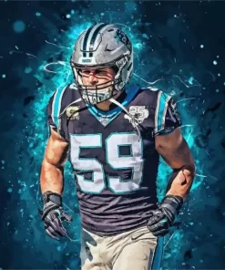 Luke Kuechly Art Diamond Painting