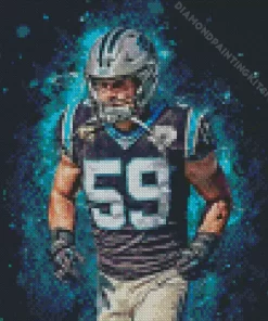 Luke Kuechly Art Diamond Painting