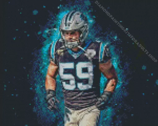 Luke Kuechly Art Diamond Painting