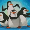 Madagascar Penguin Diamond Painting