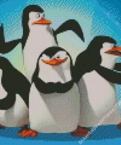 Madagascar Penguin Diamond Painting