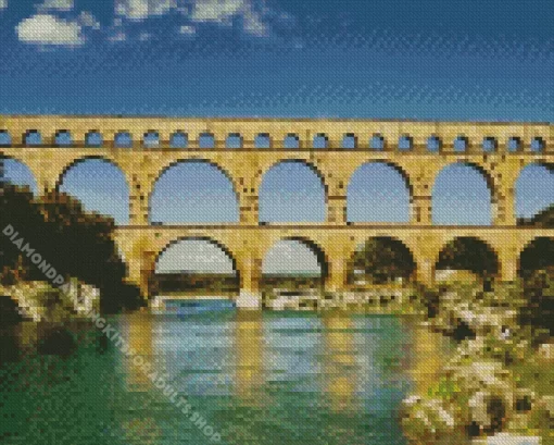 Nimes Pont Du Gard Diamond Painting