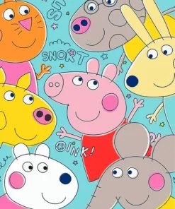 Peppa Pig Characters Diamond Painting