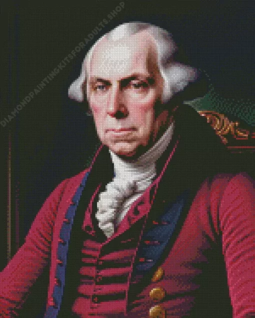 President James Madison Portrait Diamond Painting