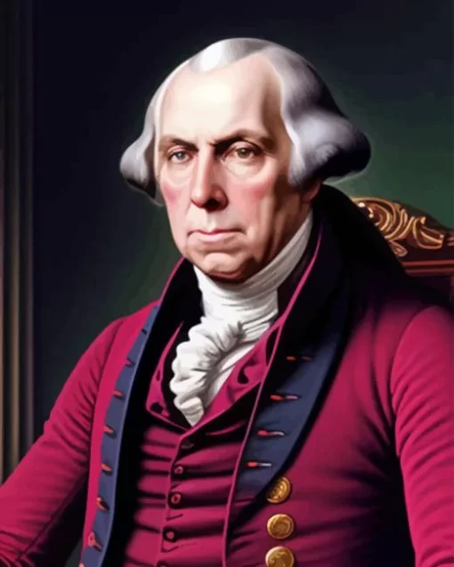 President James Madison Portrait Diamond Painting