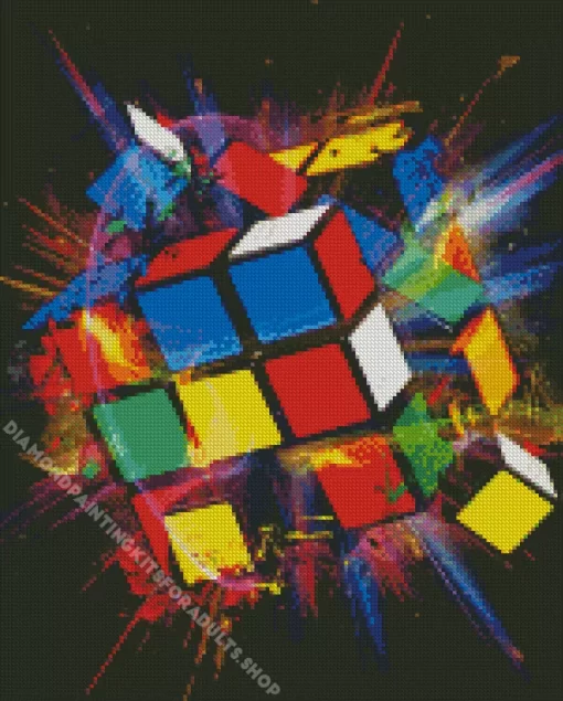 Rubiks Cube Diamond Painting