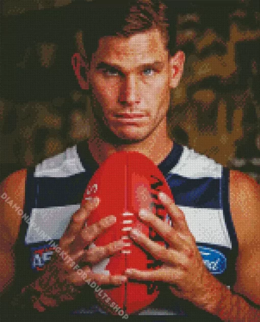 Rules Footballer Tom Hawkins Diamond Painting