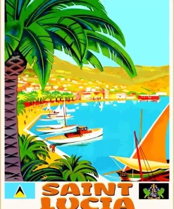 Saint Lucia Poster Diamond Painting