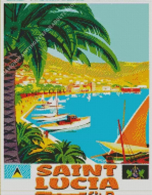 Saint Lucia Poster Diamond Painting