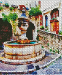 Saint Paul De Vence Fountain Diamond Painting