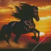 Stallion Horse Running Diamond Painting