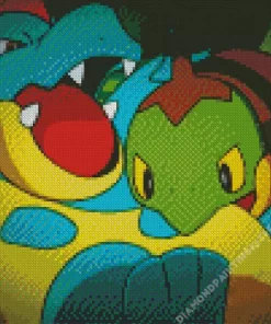 Turtwig And Feraligatr Diamond Painting