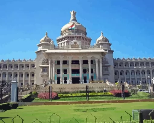 Vidhana Soudha Diamond Painting