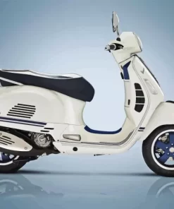 White Vespa Diamond Painting