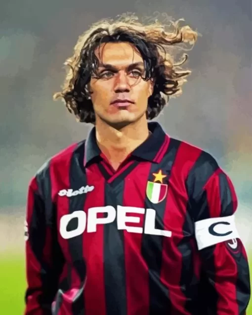 Young Paolo Maldini Diamond Painting