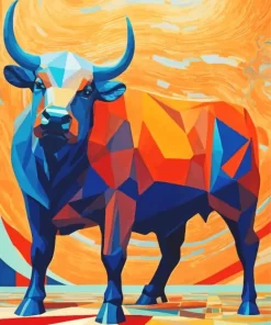 Abstract Art Cow Diamond Painting