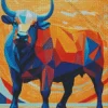 Abstract Art Cow Diamond Painting