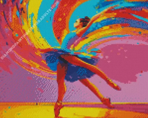 Abstract Ballerina Diamond Painting