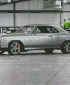 Aesthetic Grey Chevelle Car Diamond Painting