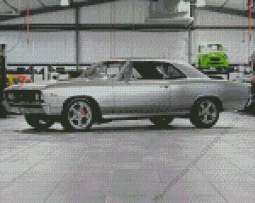 Aesthetic Grey Chevelle Car Diamond Painting