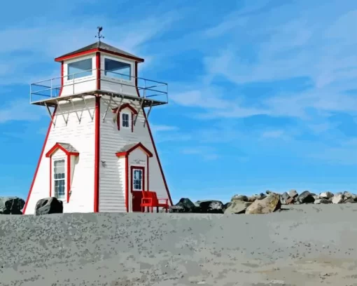 Arisaig Lighthouse Diamond Painting