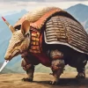 Armadillo Warrior Diamond Painting