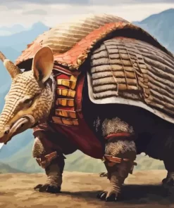 Armadillo Warrior Diamond Painting