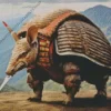 Armadillo Warrior Diamond Painting