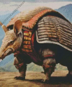 Armadillo Warrior Diamond Painting