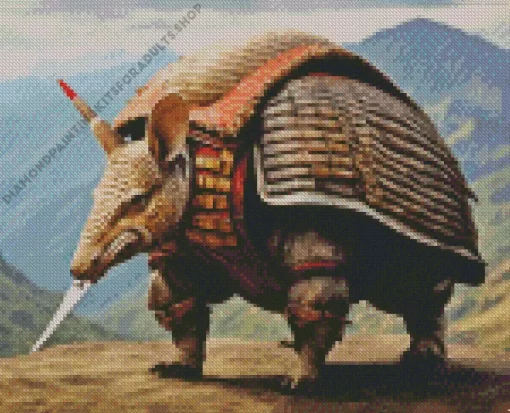 Armadillo Warrior Diamond Painting