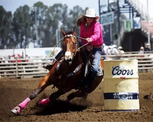 Barrel Racer Diamond Painting