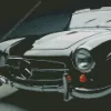 Black Vintage Mercedes Benz 300SL Diamond Painting