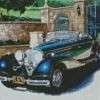 Black Vintage Mercedes Car Diamond Painting