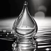 Black Water Drop Reflection Diamond Painting