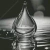 Black Water Drop Reflection Diamond Painting