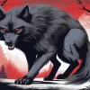 Black Wolf Art Diamond Painting