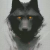 Black Wolf Head Art Diamond Painting