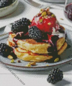 Blackberries Pancake Diamond Painting