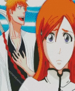 Bleach Ichigo Girlfriend Diamond Painting