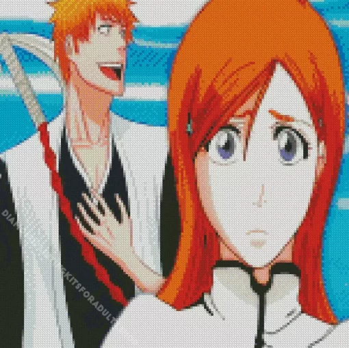 Bleach Ichigo Girlfriend Diamond Painting