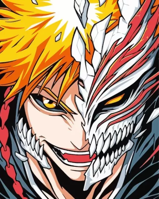 Bleach Ichigo Half Hollow Diamond Painting