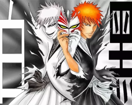 Bleach Ichigo Half Hollow Art Diamond Painting