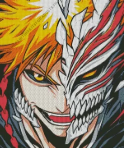 Bleach Ichigo Half Hollow Diamond Painting